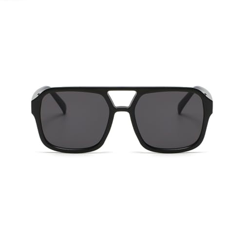 Image of Retro 70s Square Aviator Sunglasses Women Men Vintage Rectangle Sunglasses Flat Frame Trendy Shades