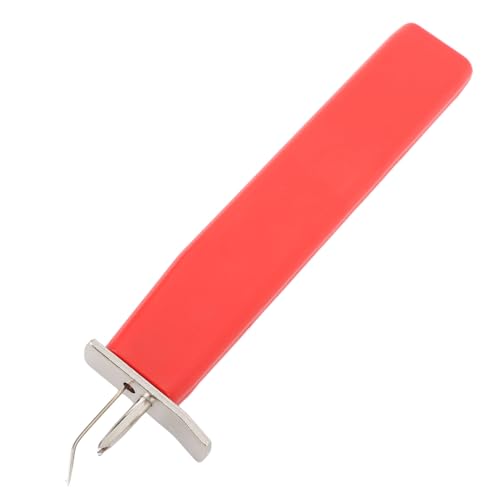 Herramienta de anudado de cuentas, crear nudos seguros que cuelan abalorios fácil de usar herramienta de fabricación de joyas de perlas para joyería de bricolaje Ron (Rojo)
