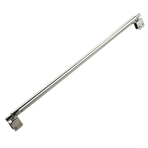 Barra de soporte para mampara de ducha, abrazadera de barra fija de acero inoxidable ajustable para paneles de vidrio de ducha de 8 12 mm (abrazaderas dobles)