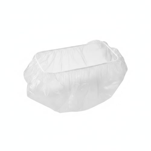 Syyavrrta Disposable PE Plastic Tray Liners, Clear Protective Sheets for Rectangular Storage Bins, 50 Count, 19.7 x 13.8 Inches