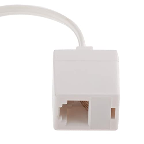 Image of 1 Piece Telephone Phone Extension Cord Landline Flash Cable Line Jack RJ45 to RJ11, 245mm