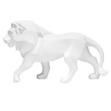 IDORTYBB 16.5inch Abstract Geometric Lion Sculpture Animal Statues Art Figurines Home Decorations fo