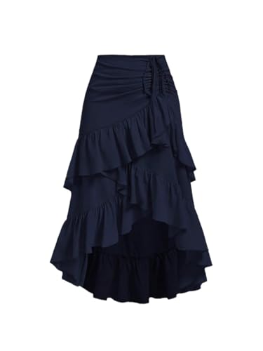 Women's Summer Summer High-Low Hem Ruffled Party Skirt Going Out Outfits