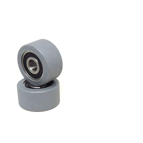 Galet en polyuréthane avec roulement 6200 double anti-vibrations - 2