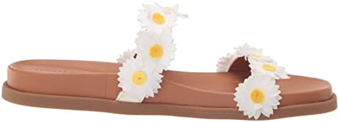 Lucky Brand Women's Pallyon Daisy Slide Sandal, White, 9 | Image 5