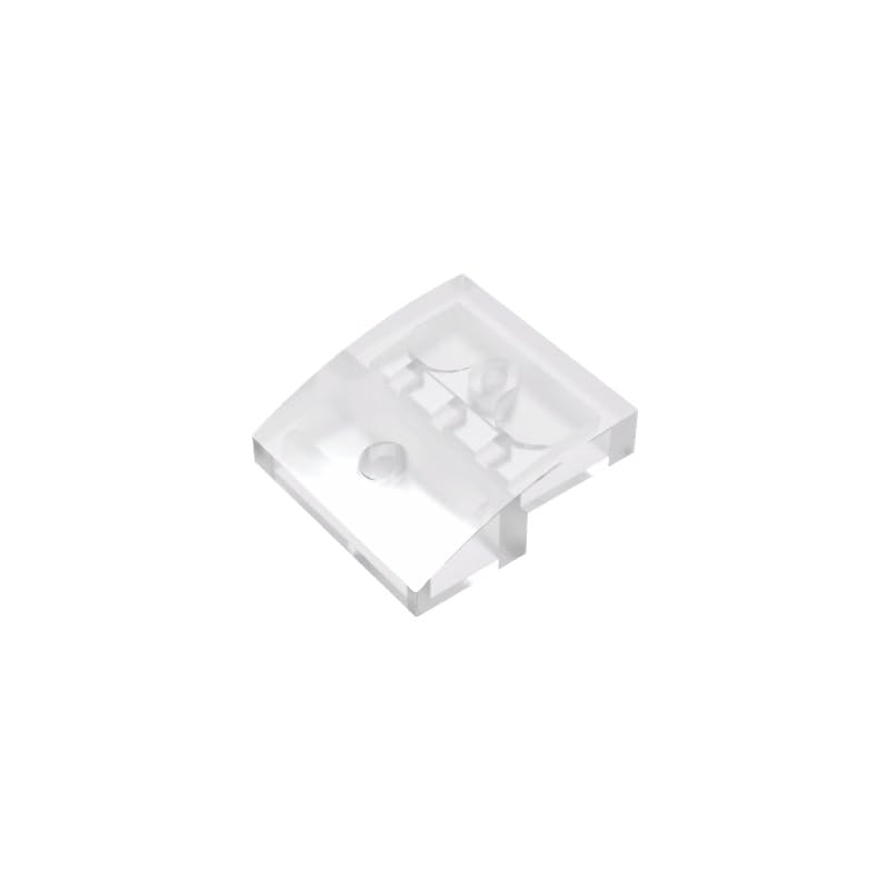 15068 Arched Brick Slope Curved 2x2x2/3 50 Pieces GDS-659 Compatible with Lego Building Blocks Color:Trans-Clear