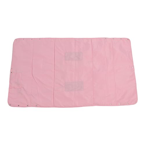 ZJchao Heated Blanket Electric 3 Heating Levels Reusable Washable Foldable Cotton Throw for Travel Pink