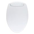 Brondell L60-RW LumaWarm Heated Toilet Seat with Night Light, 3 Temperature Settings, Gentle Close Lid,Easy Installation,Built-In Controls,Round,White