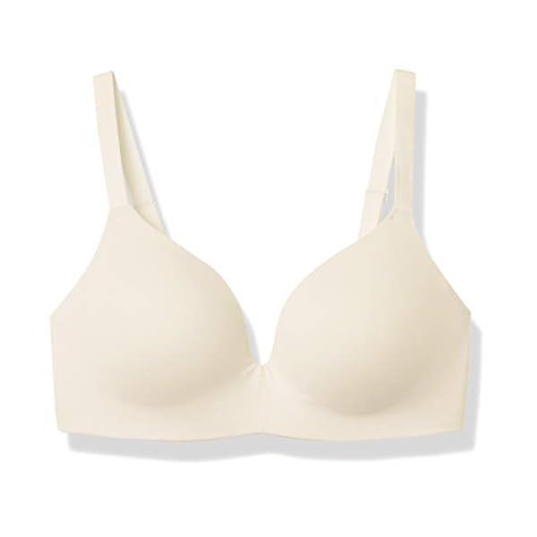 Amazon Essentials Women's Brushed MIRCOFIBER Wirefree Bra, Beige, 32B