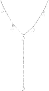 عقد سيلفر تاون مطلي بالبلاتين مكون من أربع طبقات من الفضة - 46 سم الوزن - 2 غرام - 0040000079, نساء