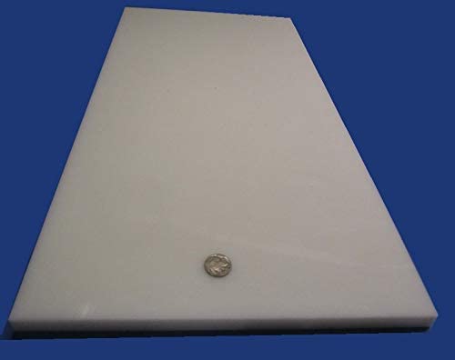 HDPE (High Density Polyethylene) White Sheet .625" (5/8") x 12" x 24" 1 pc