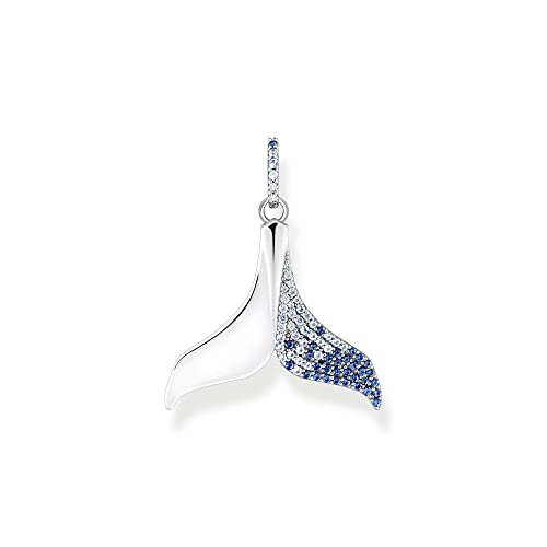 Pendentif nageoire caudale Thomas Sabo en argent sterling 925 noirci
