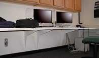 Workstation and Counter Support Brackets (5" x 8", Almond) (Pair)
