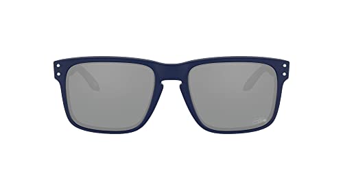 Oakley Men's Oo9102 Holbrook NFL Collection Sunglasses, Matte Navy/Prizm Black, 57 mm