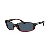 Costa Del Mar Sunglasses for Men - Brine Mens Polarized Sunglasses - Fishing, Boating & Beach UV Protection - Size 59 - Red Sky/Gray 580P