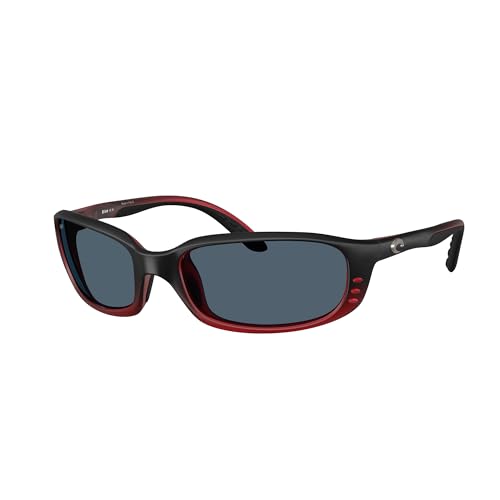 Costa Del Mar Brine Polarized Sunglasses — Red Sky/Gray
