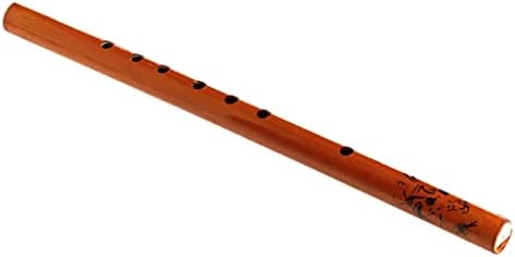 JRDHGRK Traditional 6 Hole Bamboo Flute Clarinet Student Musical Instrument Wood Color Instrument Case and Accessories