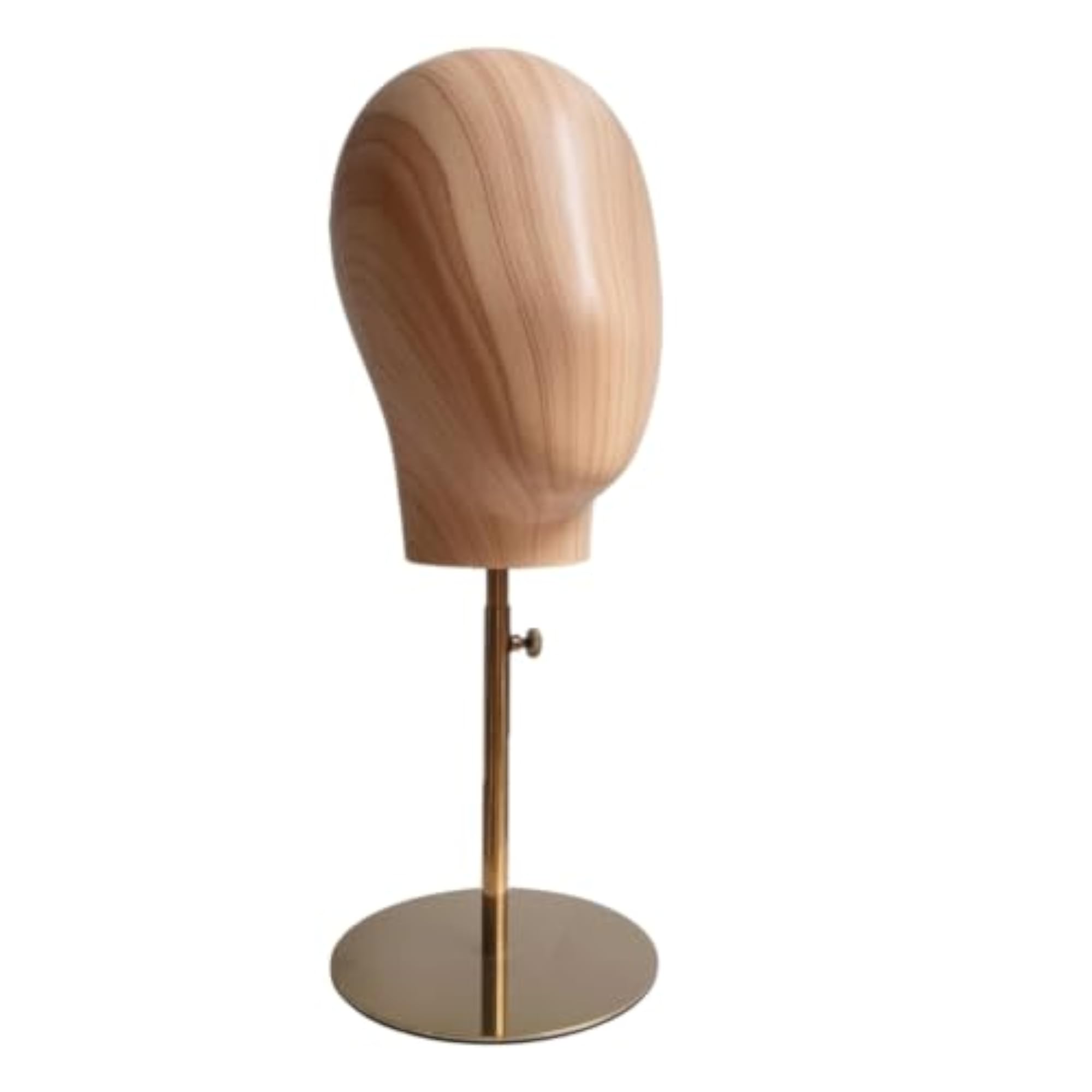 Detachable Mannequin Head with Stand, Gold Base