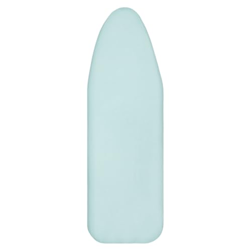LUKDUNG Bügelbrettbezug, Bügeltischbezug aus Baumwolle, Bügelbezug mit Elastischer für Dampfbügelstation, Passend für Bügeltische 133-138cm x 40-45cm, Blau