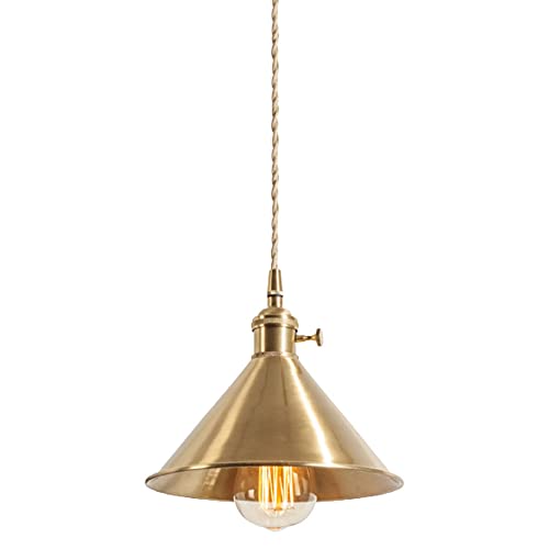 Suspension îlot de cuisine au design moderne - Luminaire en laiton pour table de salle à manger
