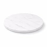 Kc Kullicraft 8-Inch Round Marble Cheese Board With Non-Slip Feet