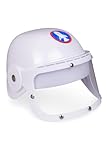 TrendandStylez Kinder Astronauten Helm – weißer Weltraum Helm mit Visier – Kostüm Accessoire für & Kinder – perfekt für Karneval, Fasching, Motto-Party, Space-Outfit & Science-Fiction Verkleidung