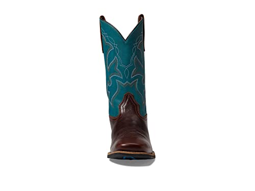 Image of ROPER Mens Monterey Embroidered Square Toe Pull On Casual Boots Mid Calf
