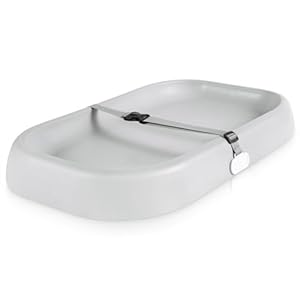 Changing Pad,Organic 100% Natural Premium Latex from Malaysia Jungle,28″×16.5″ Baby Ergonomic Design,Non-Slip,Easy to Clean,IPX7 Waterproof,Fits Changing Table and Dresser,Lightweight(Gray)