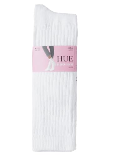 HUE Women's Slouch Sock, 4 pack (White)2