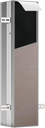 emco ASIS PLUS Unterputz-Schrankmodul für die Klobürstengarnitur, Badezimmerschrank mit Toilettenpapierhalter, Hochschrank mit 'Push to Open'-Funktion und Anschlag rechts