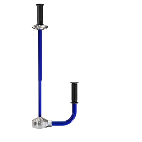 OGXN ストレッチフィルムホルダー 携帯用ラップディスペンサー 高さ調節可能 滑り止めゴムグリップ 補強太徑ハンドル 簡単分解設計 省力梱包ツール 倉庫包装機器 物流運搬補助 段ボール固定 家電保護包装 設備輸送固定 イエロー ブルー (あお)