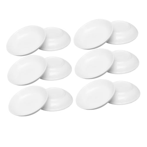 jojofuny 12 pièces Palette de Peinture Empilable Plateaux Pigment Pratiques Plastique Blanc Épais pour Aquarelle et DIY Palettes de Couleur Compactes et Lisses pour Artistes et Débutants