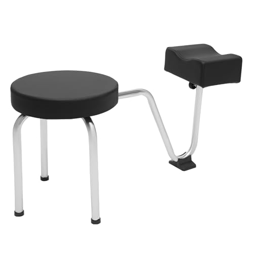 Dsmsseym Pedicure Foot Rest Chair, Portable Pedicure Foot Rest Stool Chair Adjustable Height Pedicure Chair for Spa Beauty Salon Studio Equipment Supplies (Black) (Black)