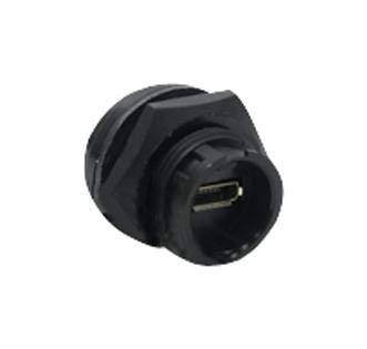 SWITCHCRAFT/CONXALL DCP-USBCB-SC USB Connector, Micro USB Type AB, USB 2.0, Receptacle, 5 Positions, Panel Mount, Vertical