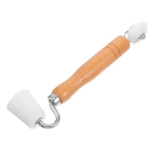 jojofuny Press Wheel Tool for Seam Roller and Wallpaper Smoothing Wood Handle for Wallpapering Tools and Scenarios