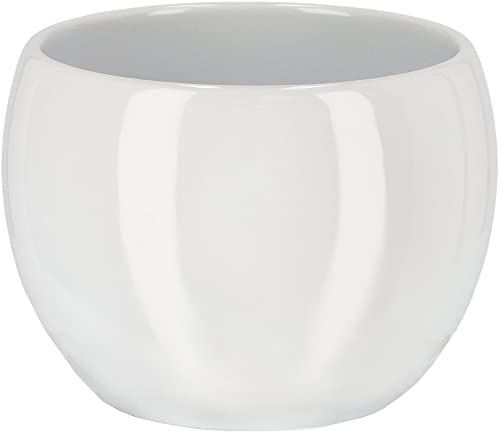 KOTARBAU® Keramik-Blumentopf Übertopf ⌀ 10 cm für Blumen Pflanzen Weiß