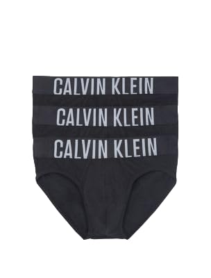 Calvin Klein Intense Power Cotton 3-Pack Hip Brief CK Black - X-Large