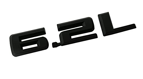 Image of CDD New 2019-2021 6.2L Hood Emblems 3D Badge Replacement for Chevy Silverado 1500 2500HD (Matte Black)