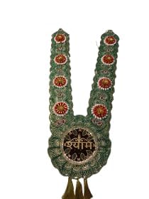 Shyam Baba Traditional Hindu Prayer Mala Beads for Home Temple, Religious Spiritual Decorative Garland (Green)-image-29