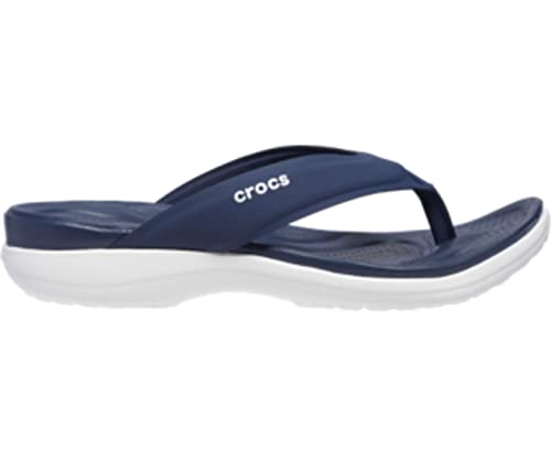 Image of Crocs Capri V Sporty Women Flip Navy UK5