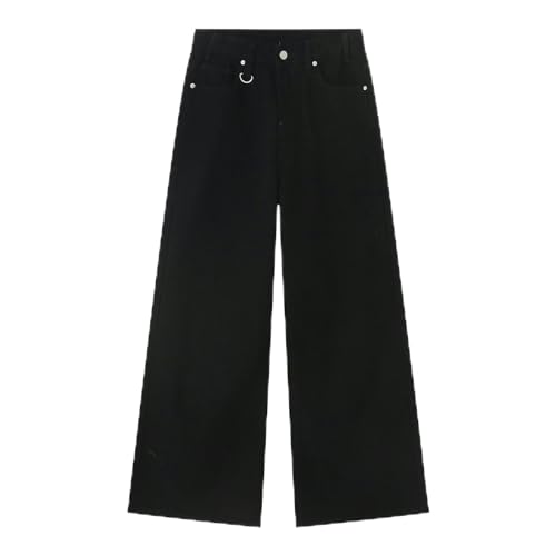 Jeans décontractés amples noirs pour un look urbain et décontracté - 7