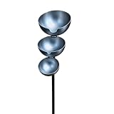 Abreuvoir pour abeilles et oiseaux à 3 niveaux avec piquet - Plusieurs étages avec collecteur d'eau de pluie - Jeu d'eau apaisant pour abeilles et oiseaux - Pour jardin, terrasse, balcon - Pour les