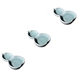 Kit de calligraphie chinoise - plat à encre en céramique en forme de gourde est un joli pour qui la peinture à l'encre, la calligraphie, la culture chinoise, etc., les porte-pinceaux d'écriture