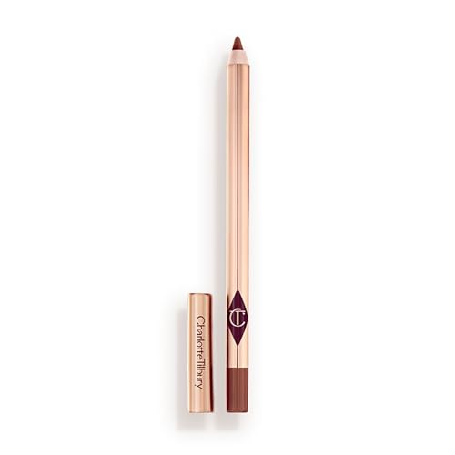 Charlotte Tilbury Lip Cheat Lip Liner Pencil - Gives Lips a Fuller-Looking, Defined Pout - Enriched with Jojoba Oil & Hyaluronic Acid - Waterproof, Smudge-Proof & Transfer-Proof - Foxy Brown