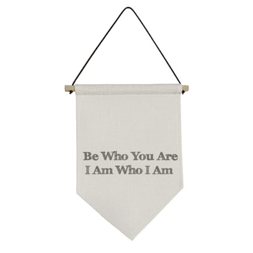 Drapeau en toile à suspendre Be Yourself pour exprimer votre authenticité