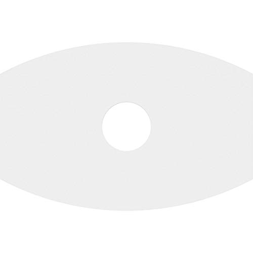 Image of Ekena Millwork CMP36X24KY-07000 Kailey Architectural Grade PVC Contemporary Urethane Ceiling Medallions 36 inchW x 24 inchH x 7 inchID x 19 1 /2 inchC x 1 inchP