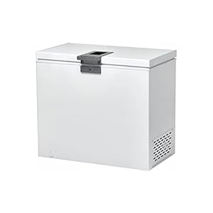 Hoover HMCH152EL Freestanding Chest Freezer, 142L Total Capacity, Static, Wheeled, White
