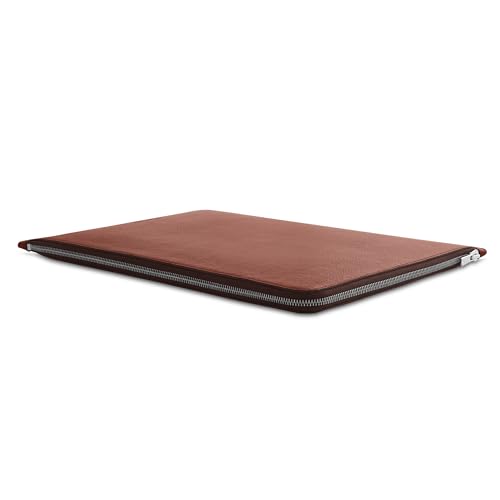 Funda MacBook Pro 16 de cuero tipo libro Woolnut con interior de fieltro de lana 5