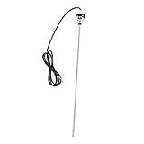 3 Section Retractable Nice Nos Vintage Style AM/FM Radio Antenna Round Base