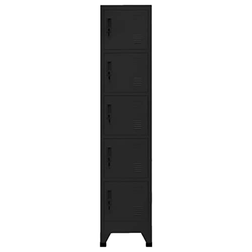 Solution de rangement moderne armoire métallique avec aérations - 4